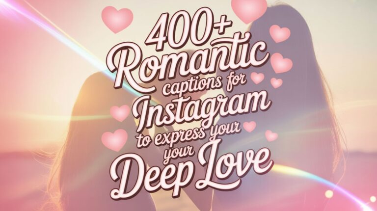 400+ Romantic Captions for Instagram to Express Your Deep Love