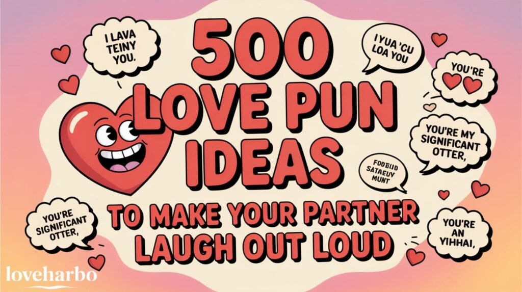 500 Love Pun Ideas to Make Your Partner Laugh Out Loud