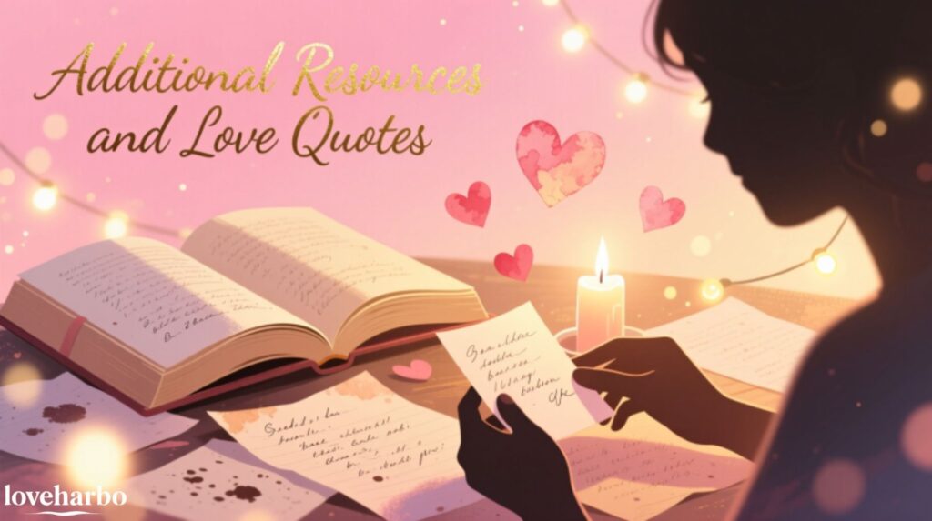 Additional Resources and Love Quotes