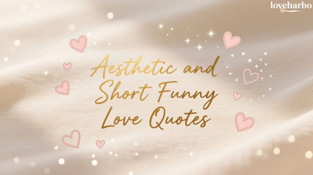 Aesthetic and Short Funny Love Quotes