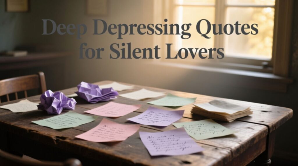 Deep Depressing Quotes for Silent Lovers