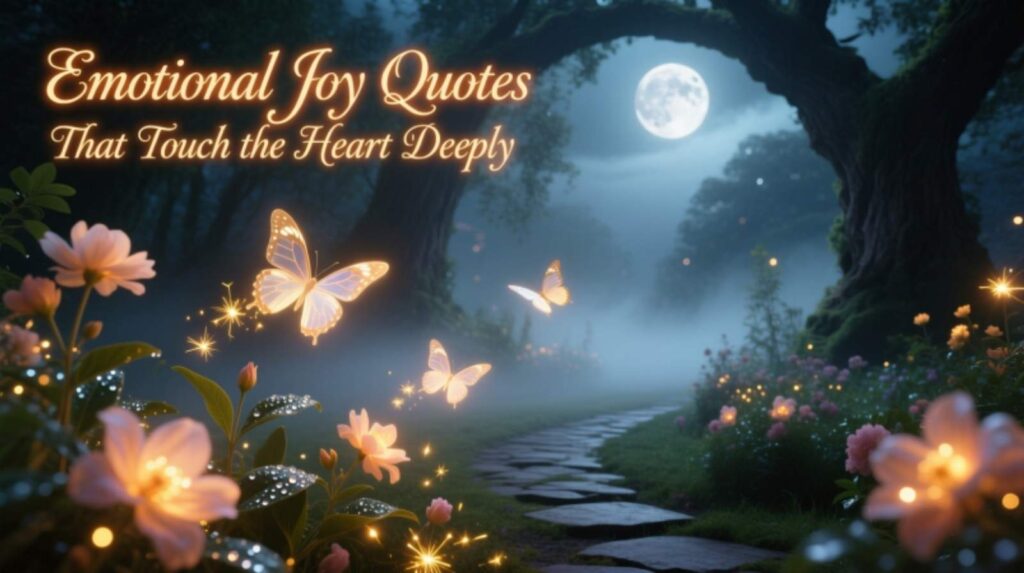 Emotional Joy Quotes That Touch the Heart Deeply