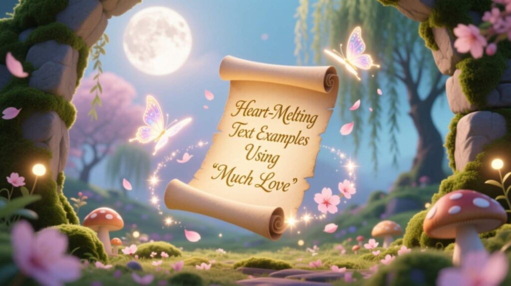 Heart-Melting Text Examples Using “Much Love”