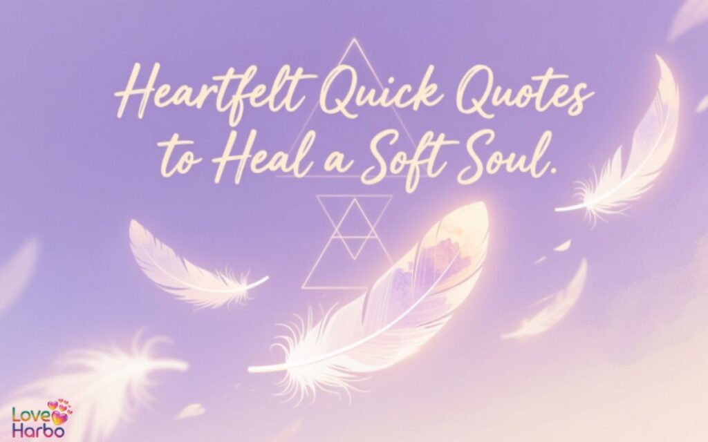Heartfelt Quick Quotes to Heal a Soft Soul