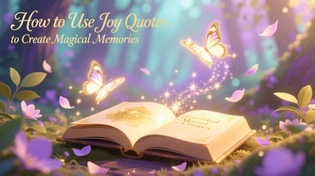 How to Use Joy Quotes to Create Magical Memories