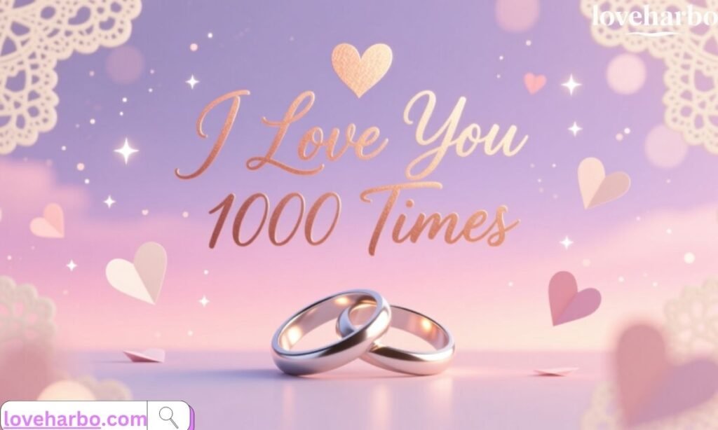 I Love You 1000 Times Messages for Your Special One