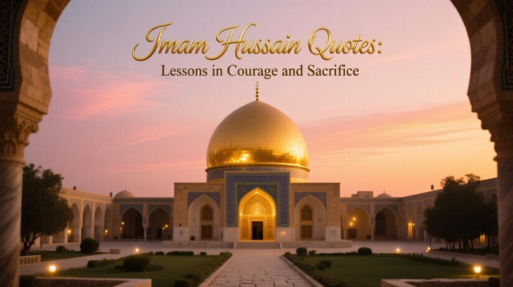 Imam Hussain Quotes Lessons in Courage and Sacrifice