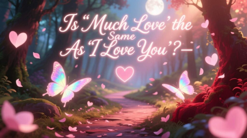 Is “Much Love” the Same As “I Love You” (2)
