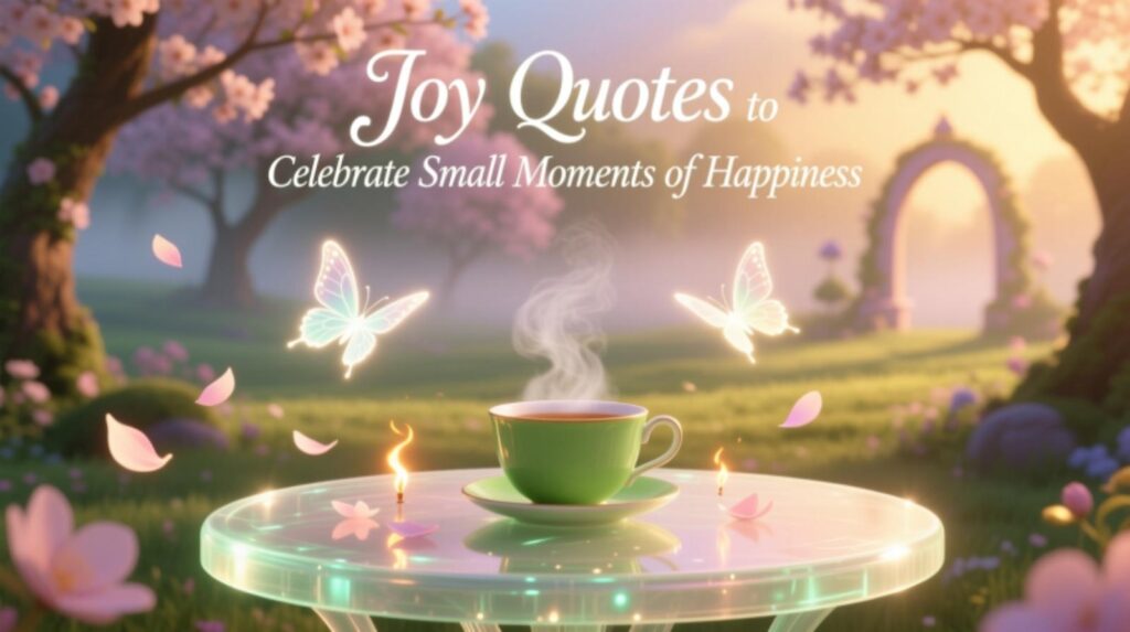 Joy Quotes to Celebrate Small Moments of Happiness