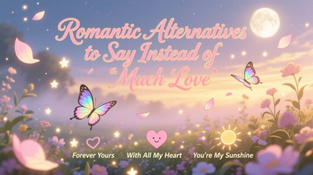 Romantic Alternatives to Say Instead of “Much Love”