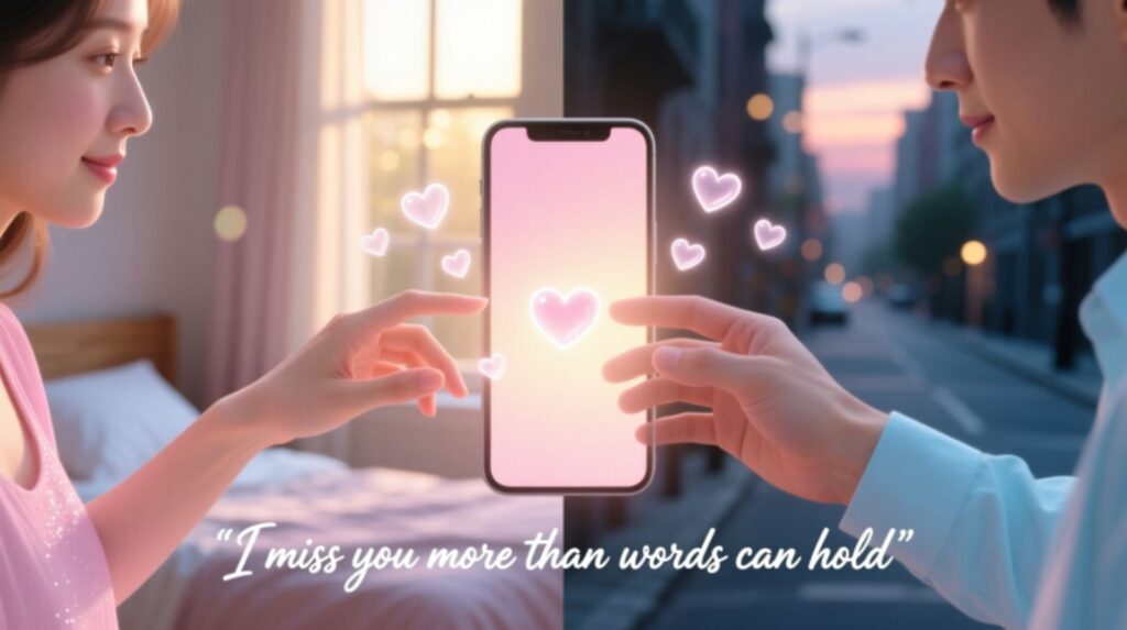 Romantic Captions to Express Long-Distance Love