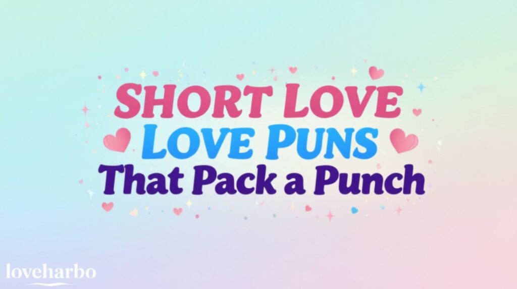 Short Love Puns That Pack a Punch