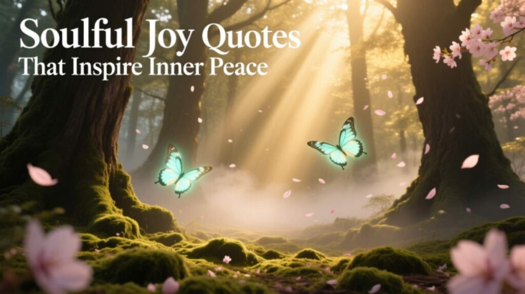 Soulful Joy Quotes That Inspire Inner Peace