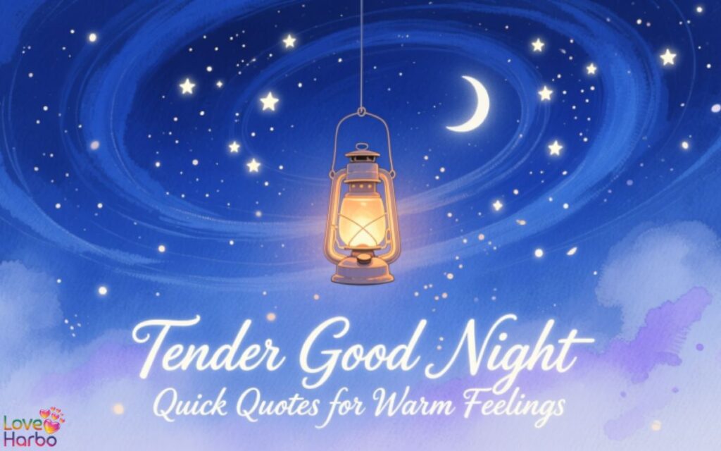 Tender Good Night Quick Quotes for Warm Feelings