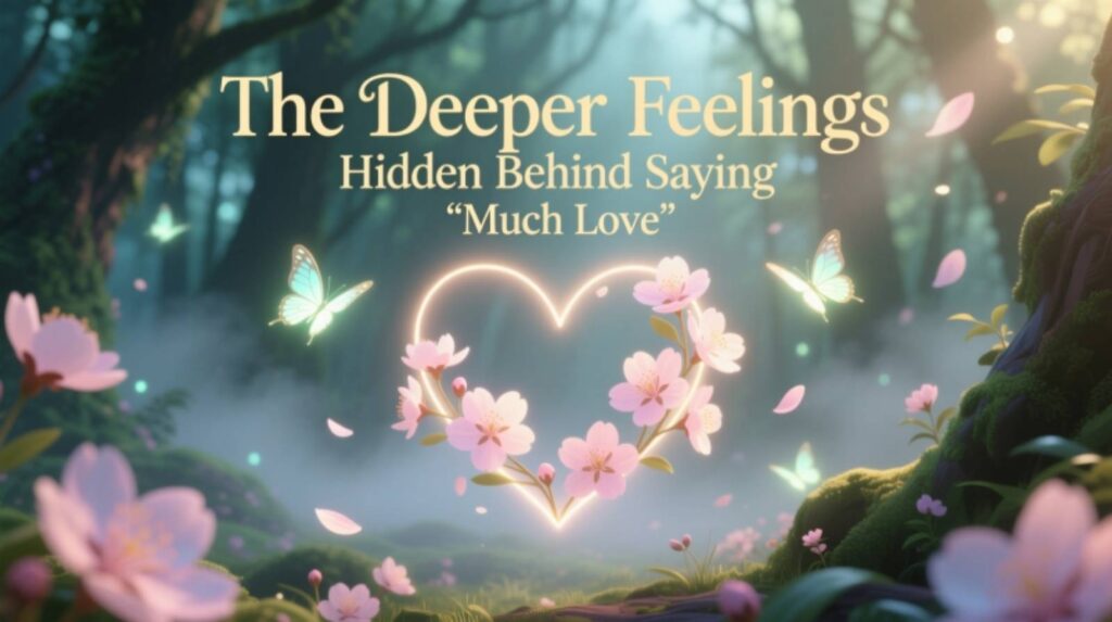 The Deeper Feelings Hidden Behind Saying “Much Love