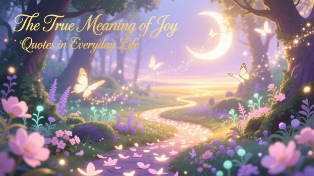 The True Meaning of Joy Quotes in Everyday Life
