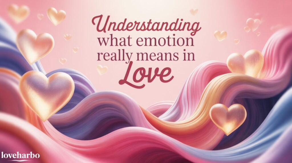 Understanding What Emotion Really Means in Love