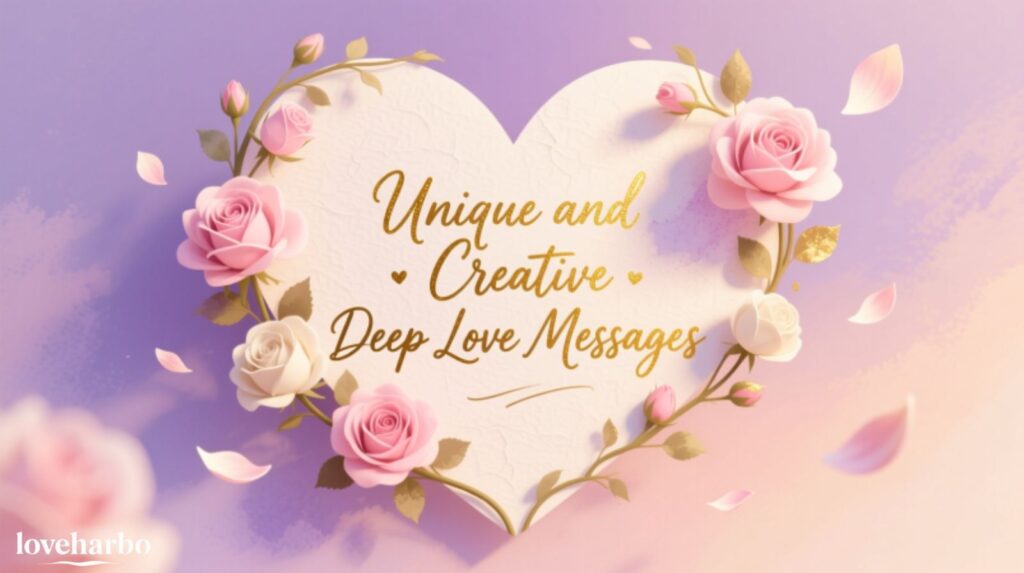 Unique and Creative Deep Love Messages