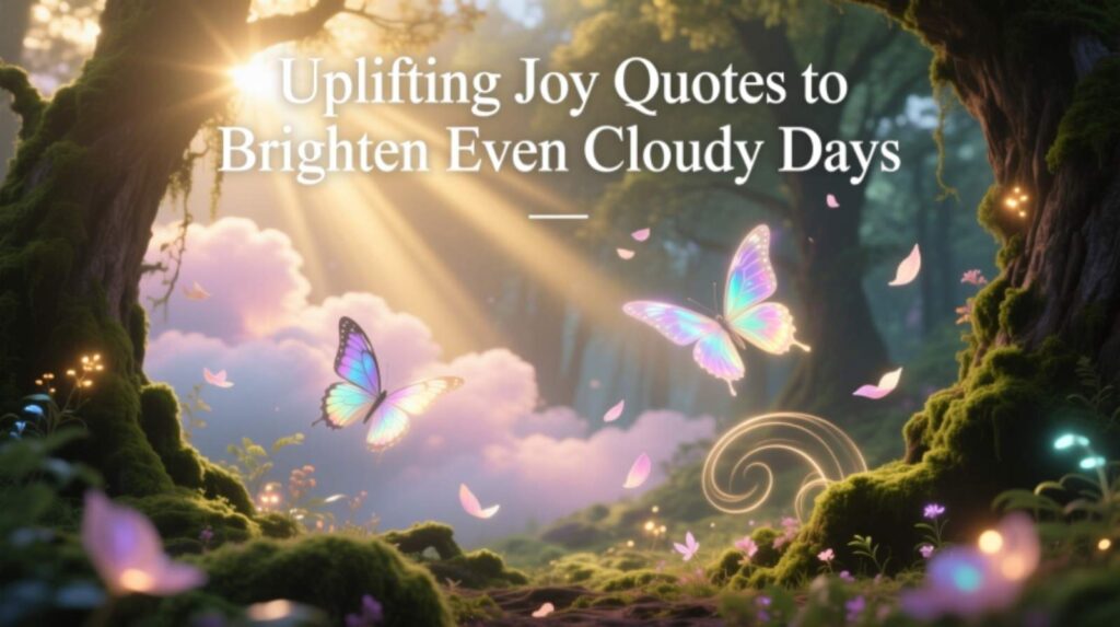 Uplifting Joy Quotes to Brighten Even Cloudy Days