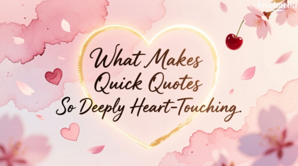 What Makes Quick Quotes So Deeply Heart-Touching