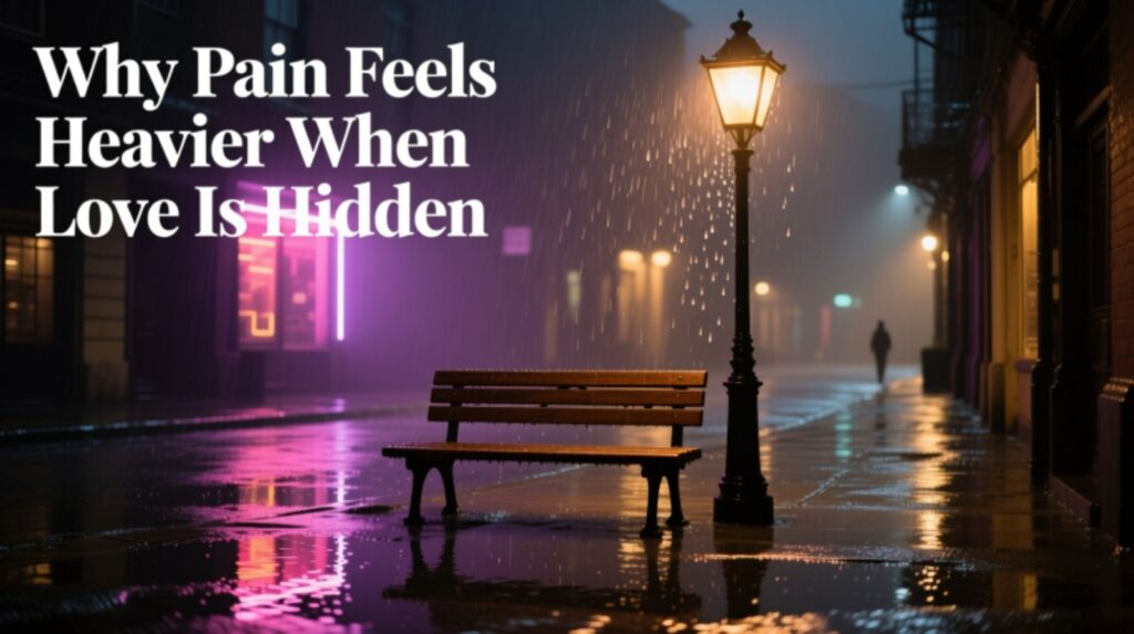 Why Pain Feels Heavier When Love Is Hidden