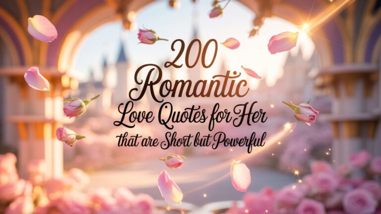 200 Romantic Love Quotes for Her That Are Short But Powerful