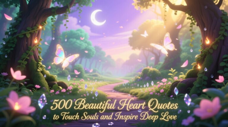 500 Beautiful Heart Quotes to Touch Souls and Inspire Deep Love