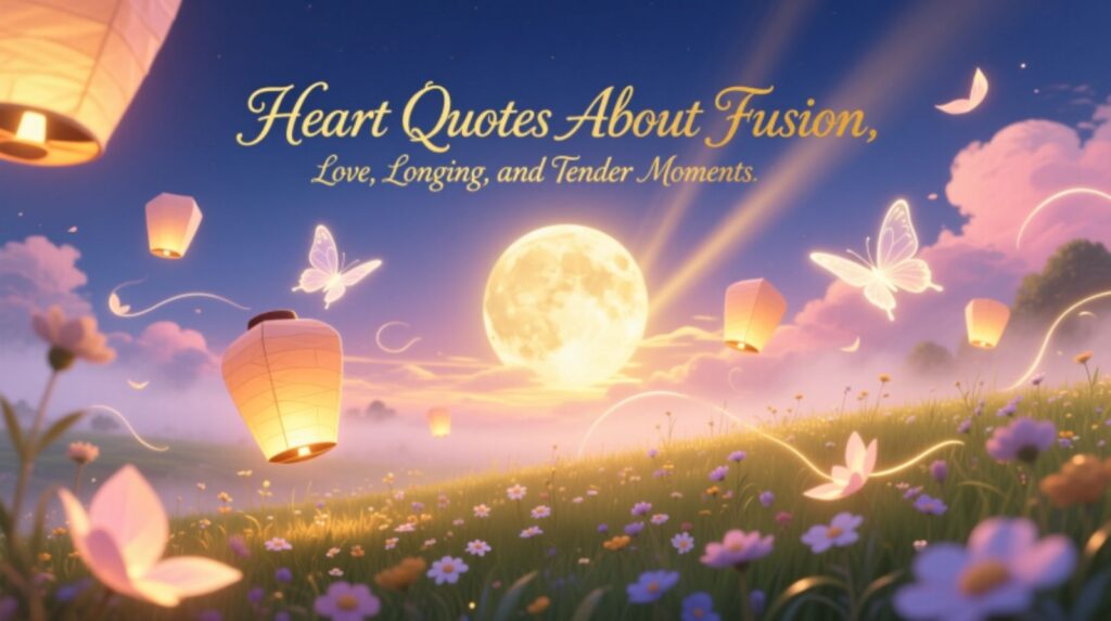 Heart Quotes About Love, Longing, and Tender Moments