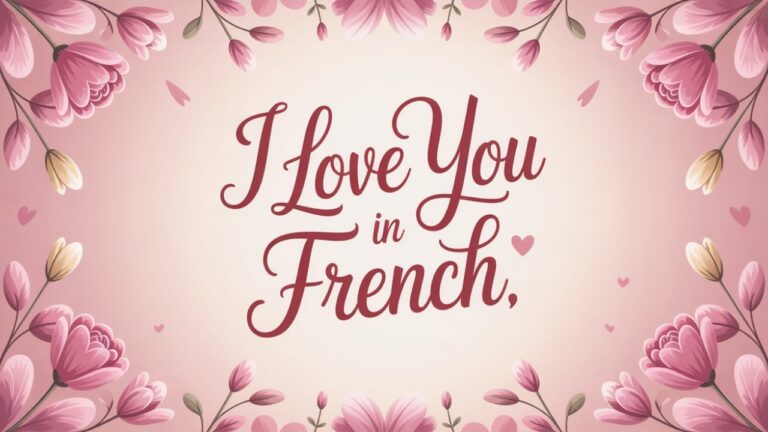 How Do You Say I Love You in French Like a True Romantic
