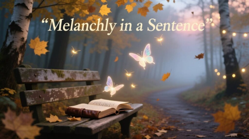 Melancholy in a Sentence Inspired by Nature & Memories