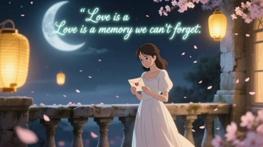 Romantic Melancholy in a Sentence About Love