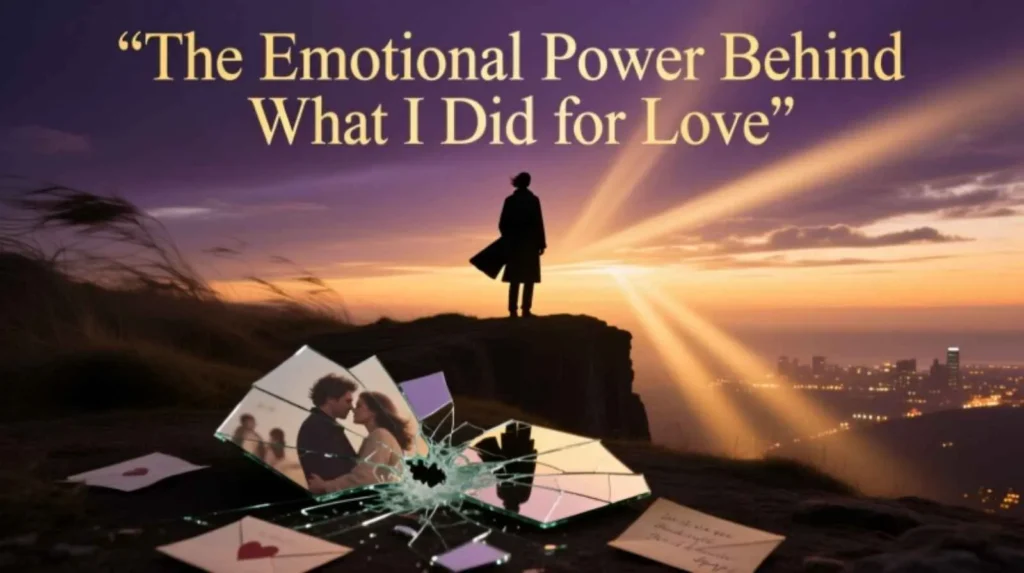 The Emotional Power Behind What I Did for Love Lyrics