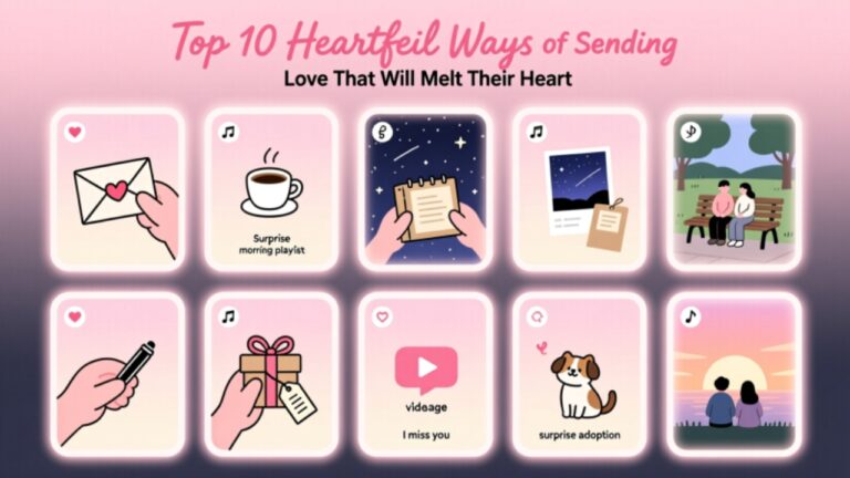 Top 10 Heartfelt Ways of Sending Love That Will Melt Their Heart