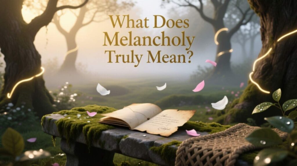 What Does Melancholy Truly Mean