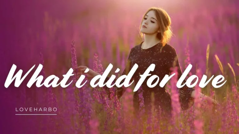 What i did for love lyrics